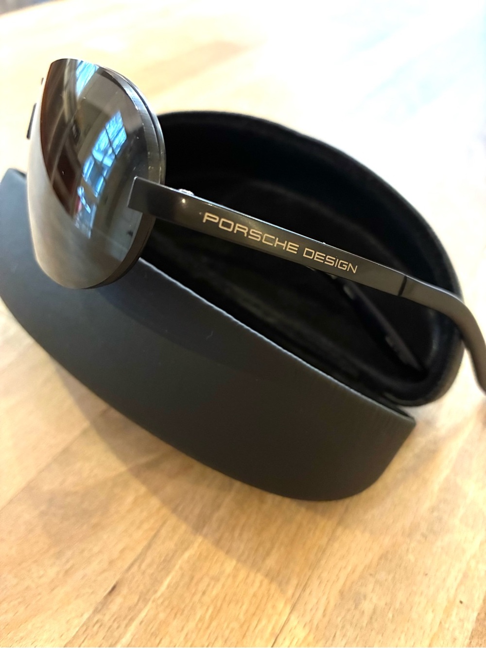 Porsche Design Men’s Black Aviator Sunglasses - Picture 6 of 13